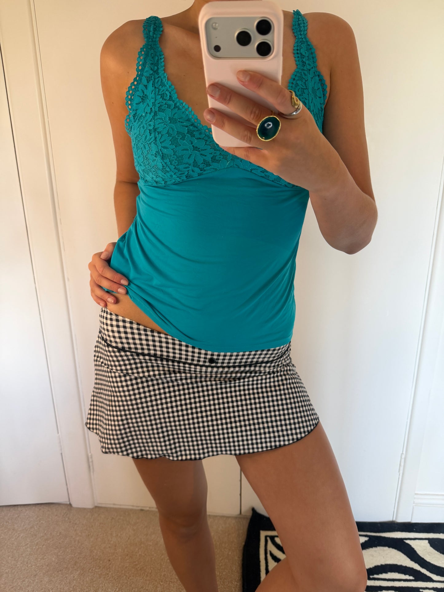 plaid mini skirt
