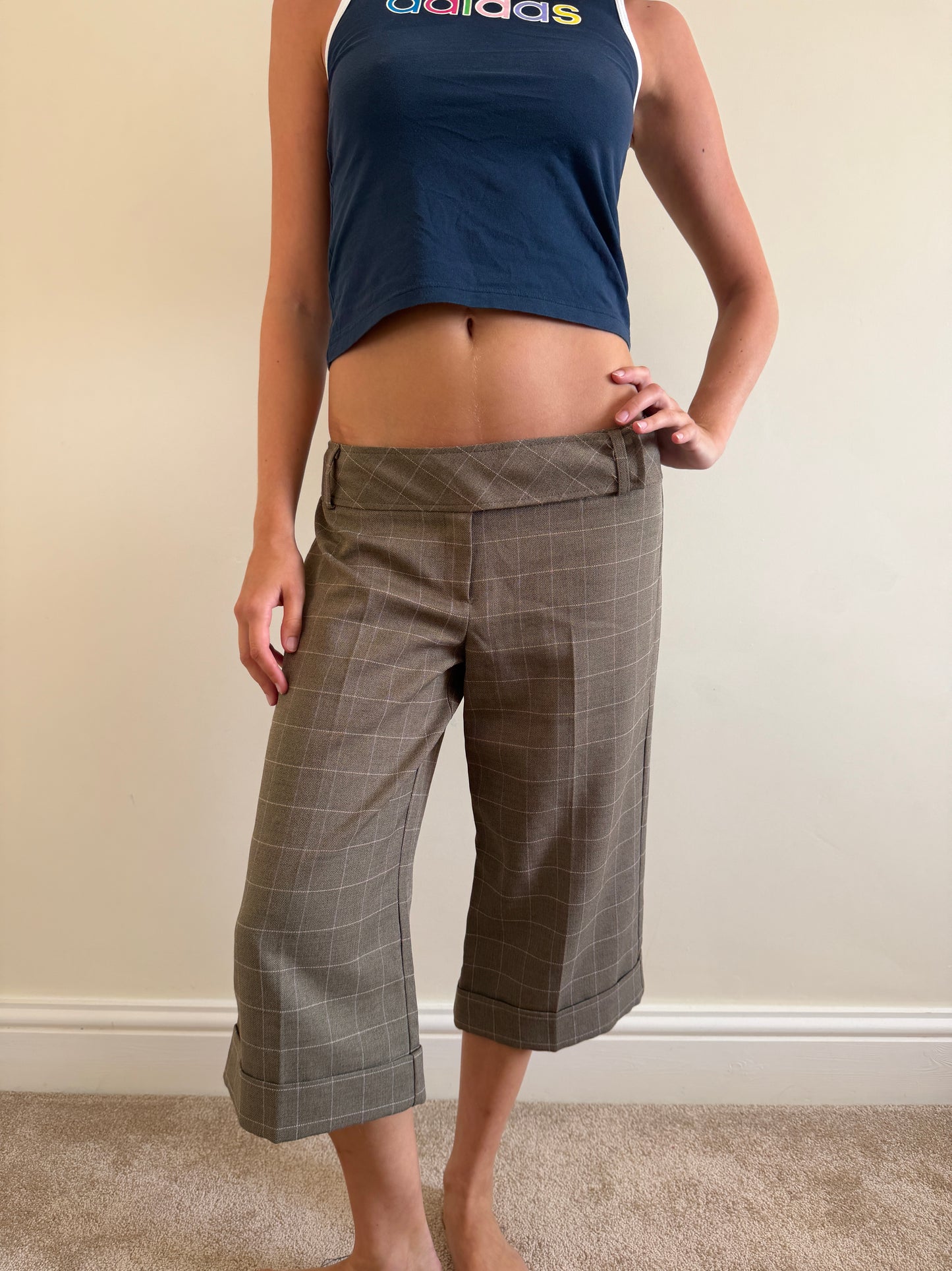 plaid capris