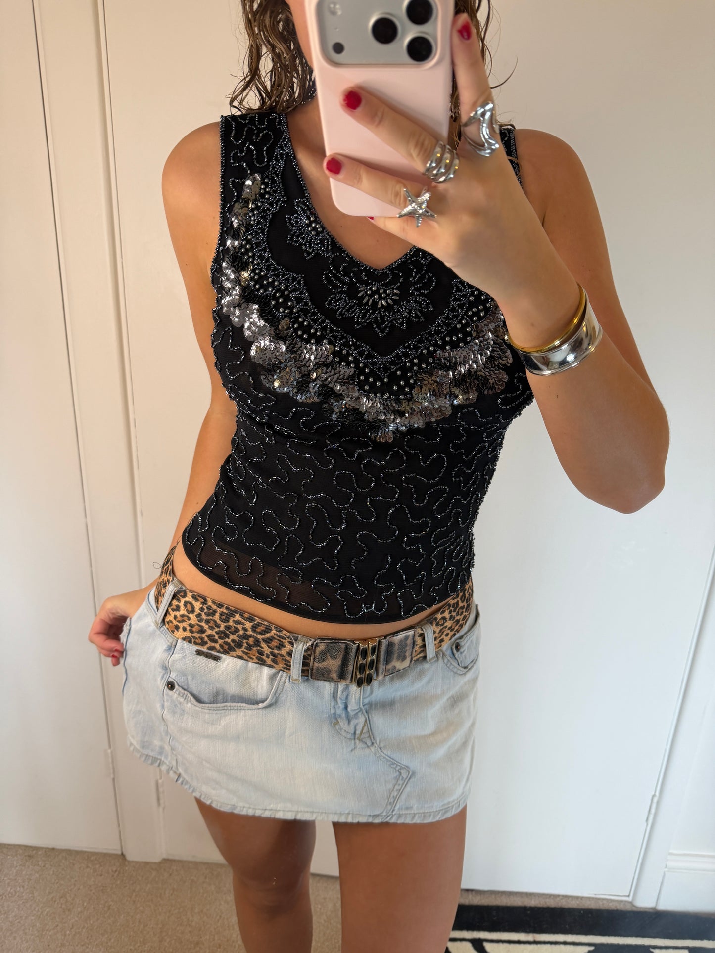 sequin top