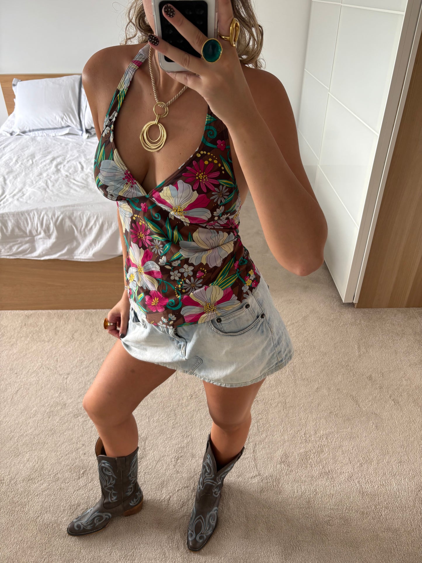 halterneck cami