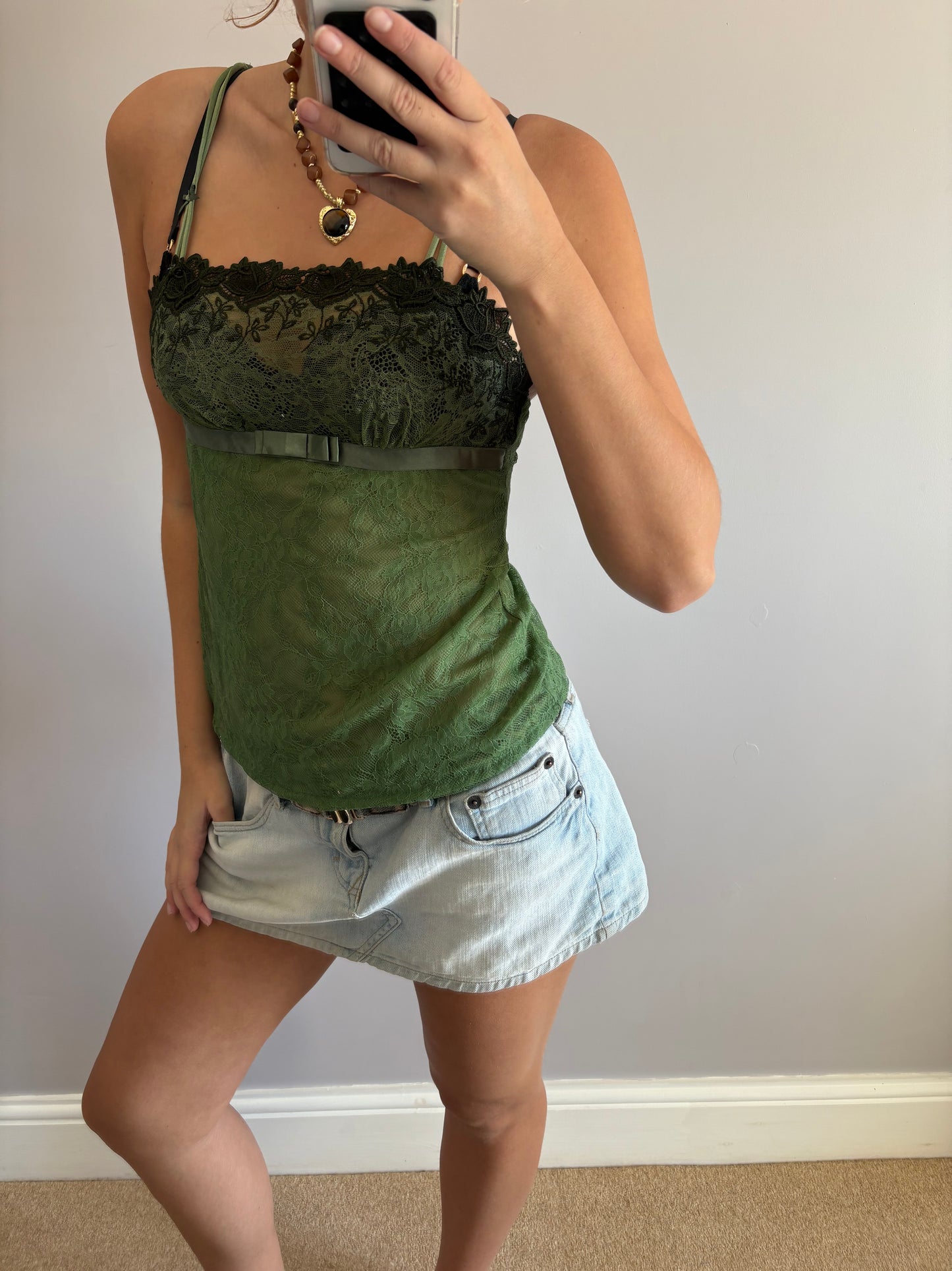 khaki cami