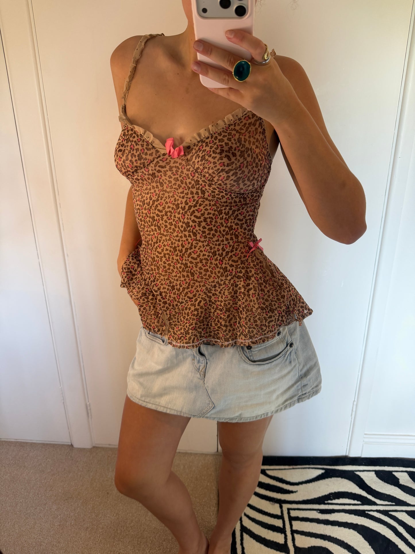 leopard cami
