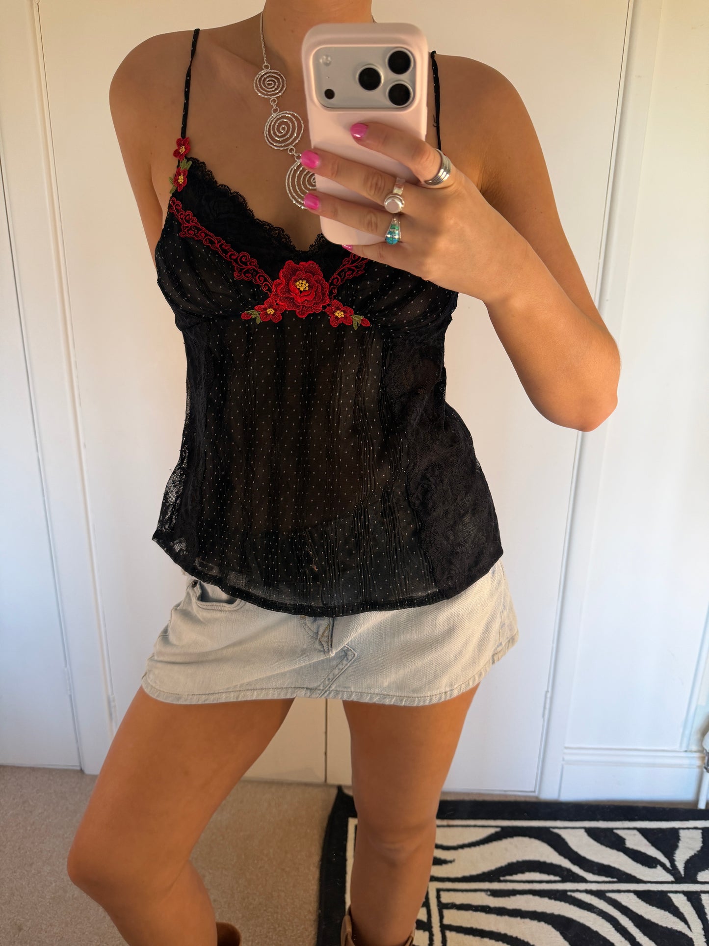 polka dot cami
