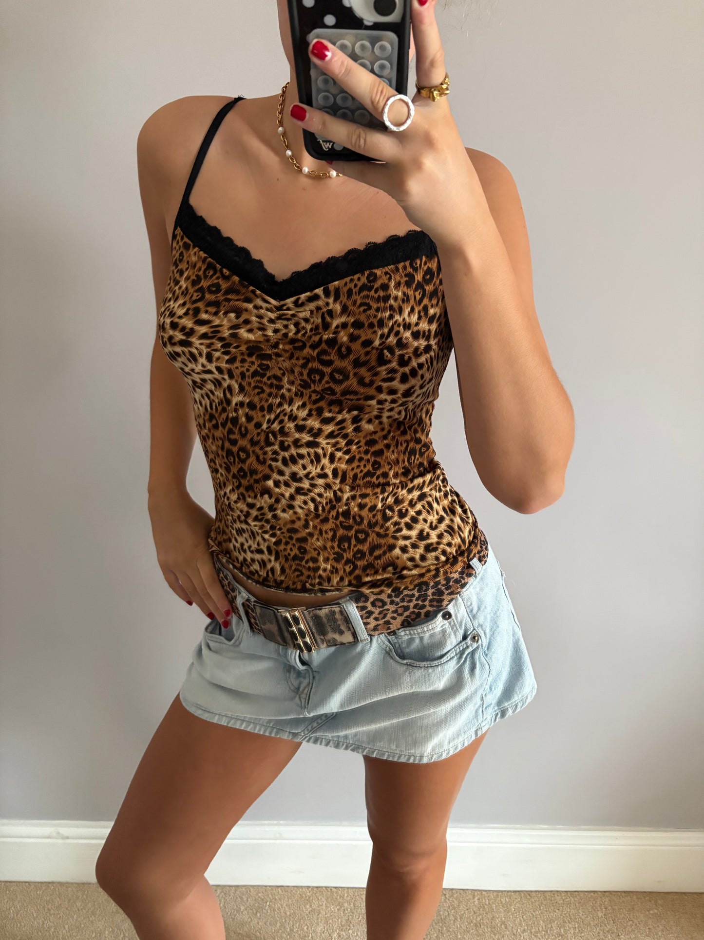 leopard cami