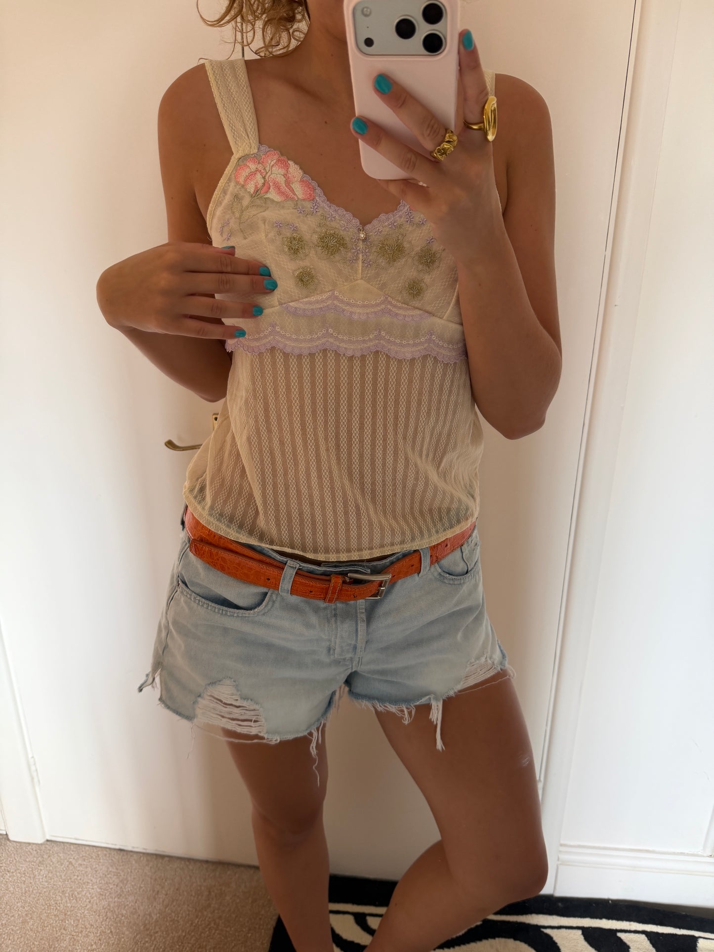 cream cami