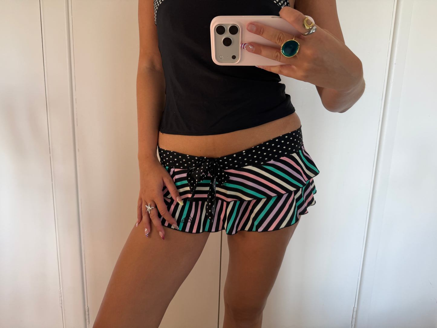 y2k mini skirt