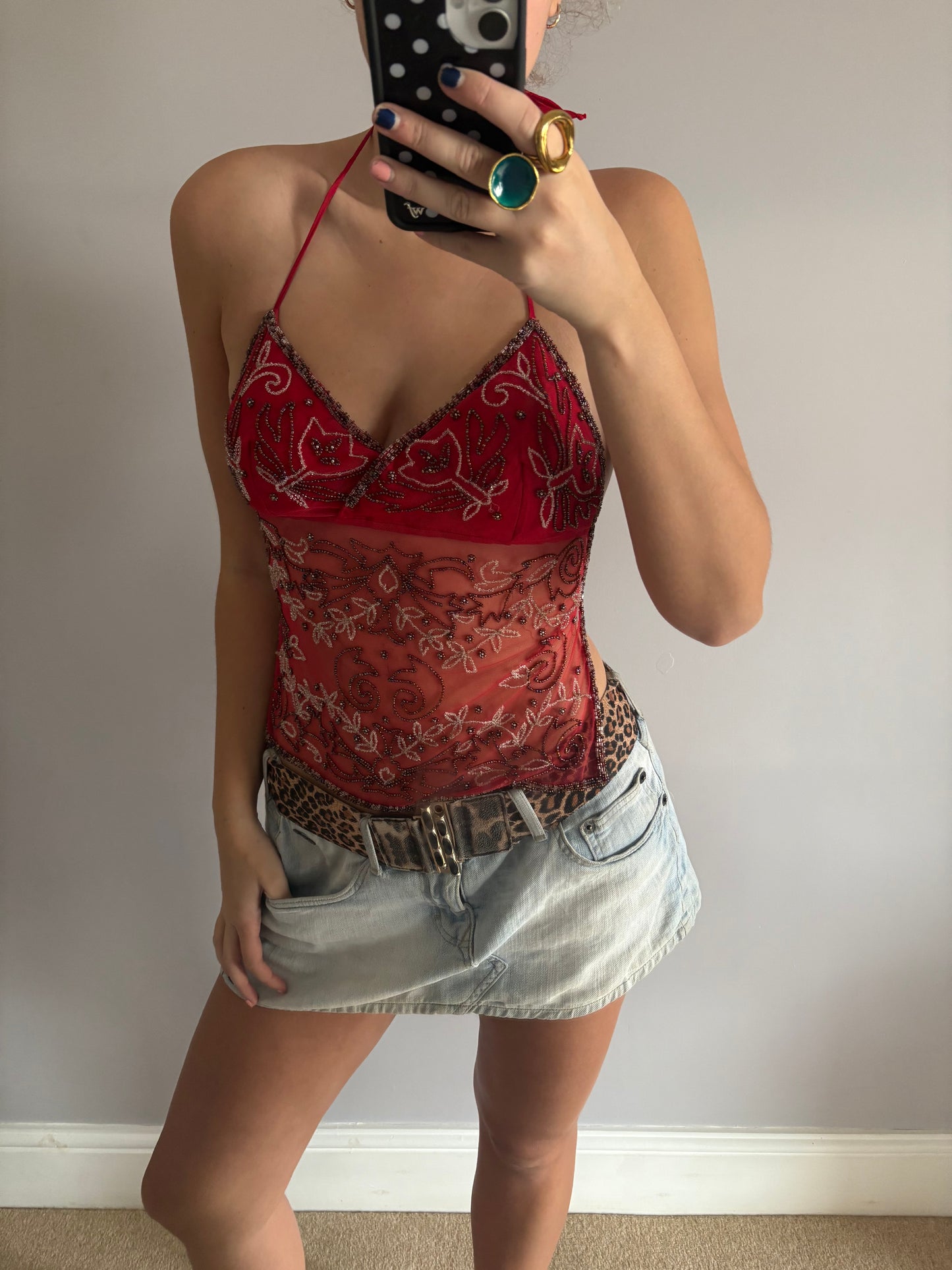 beaded cami