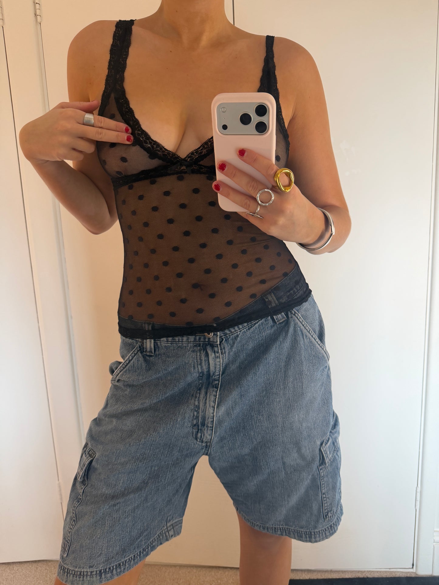 polka dot cami
