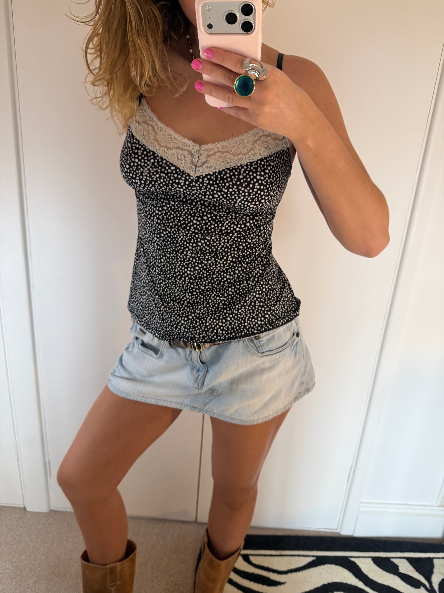 polka dot cami