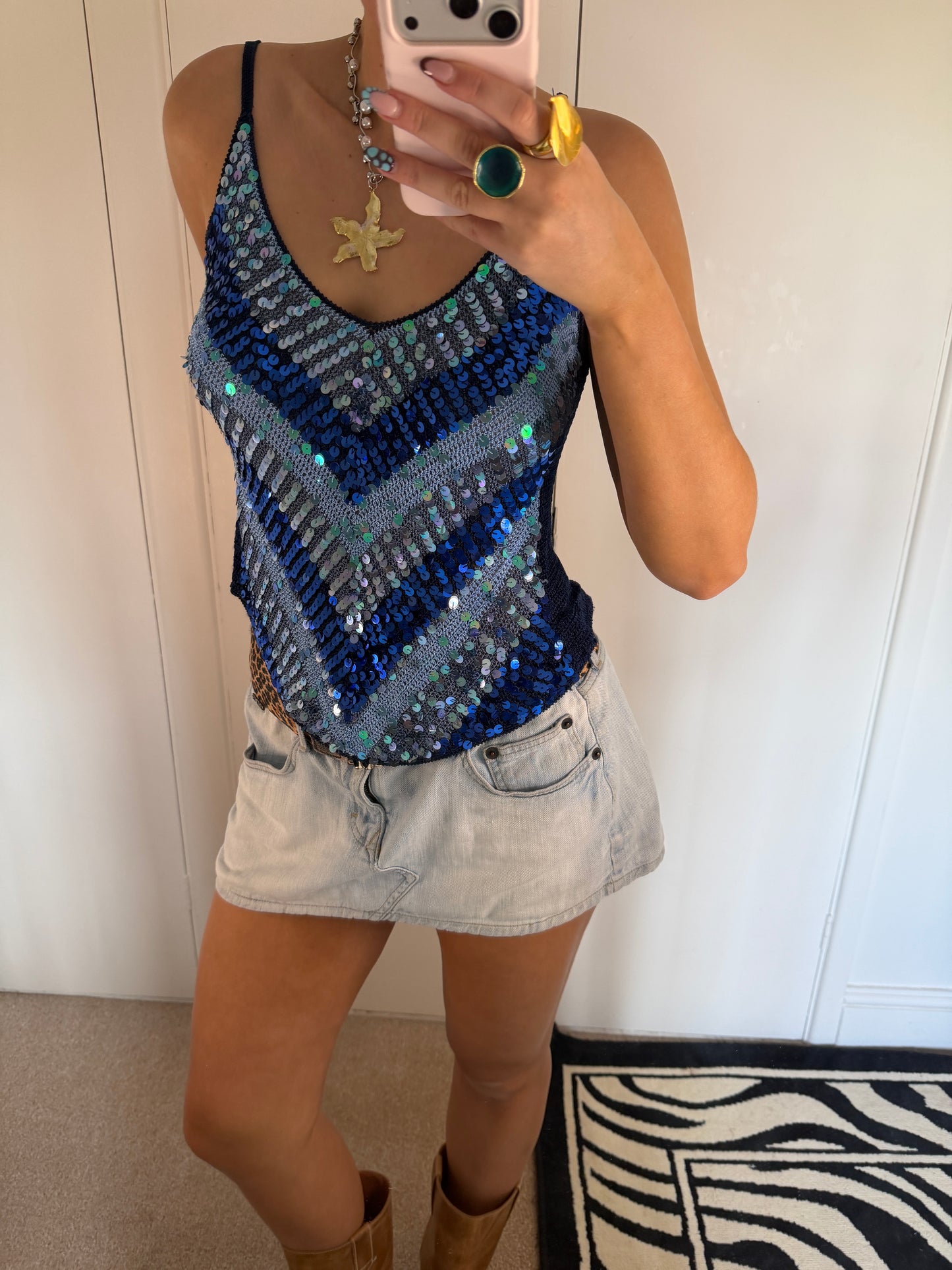 sequin cami