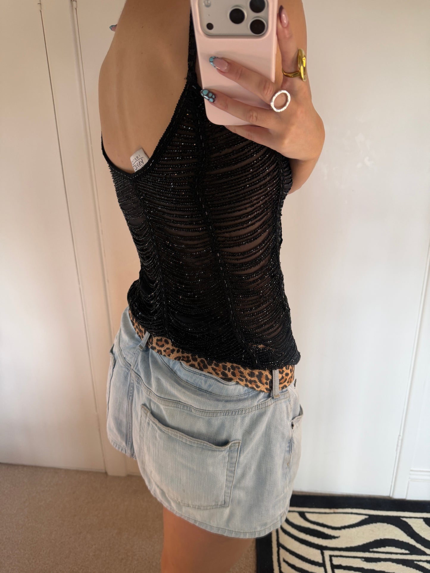 sequinned cami