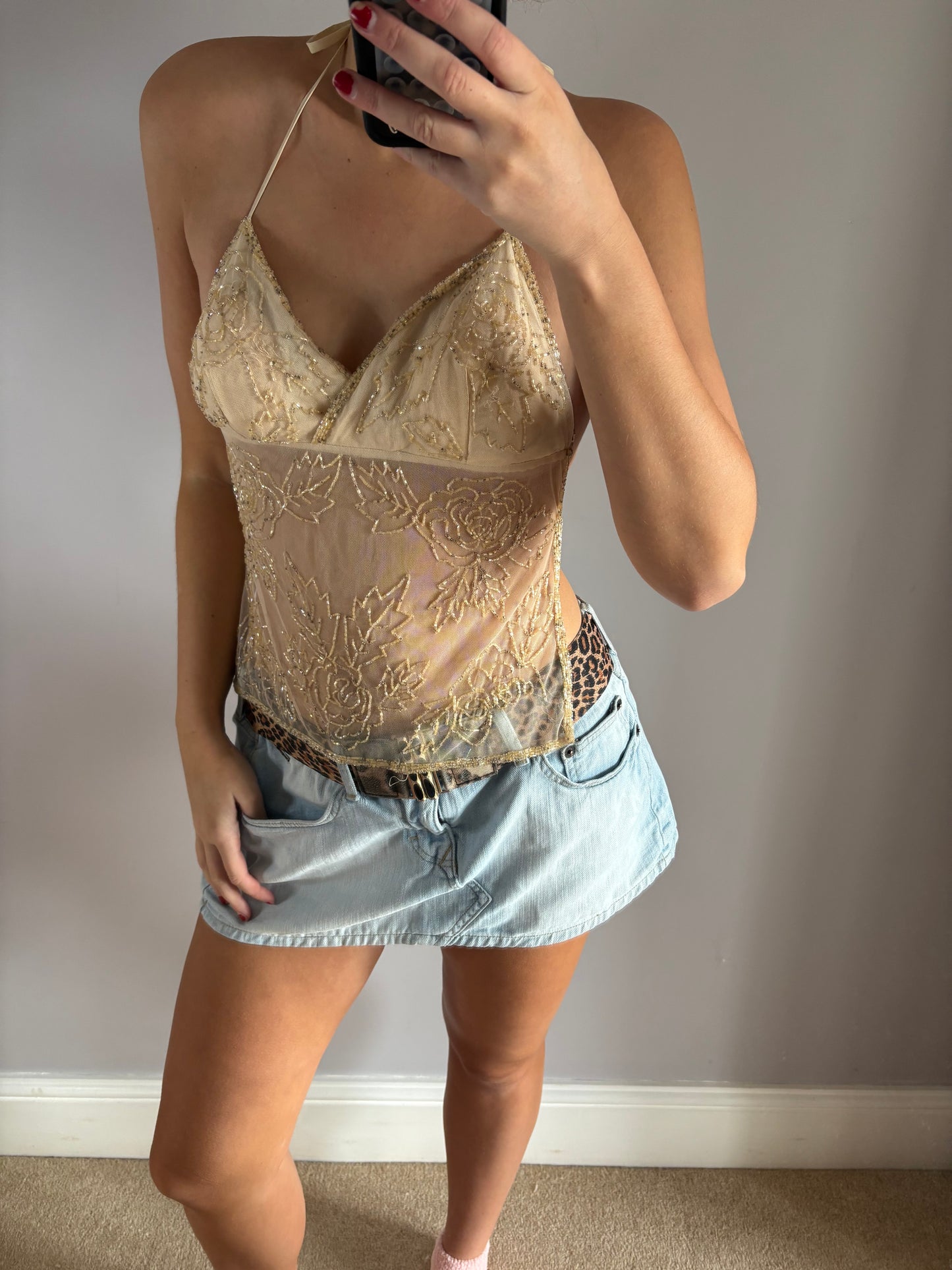 beaded cami