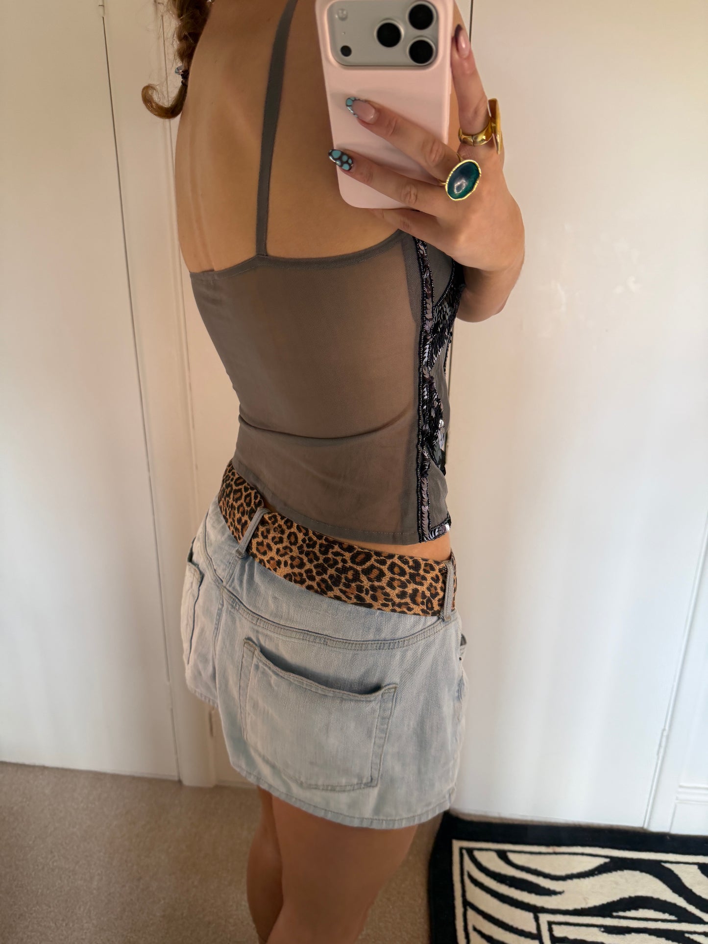 silver cami