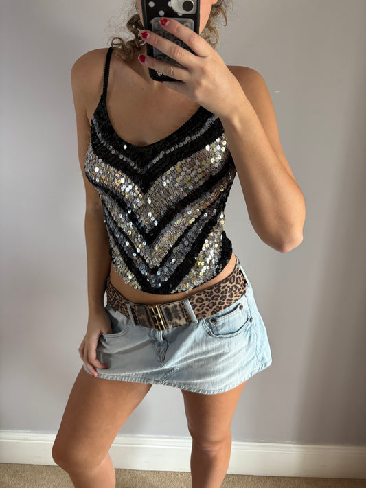 sequin cami