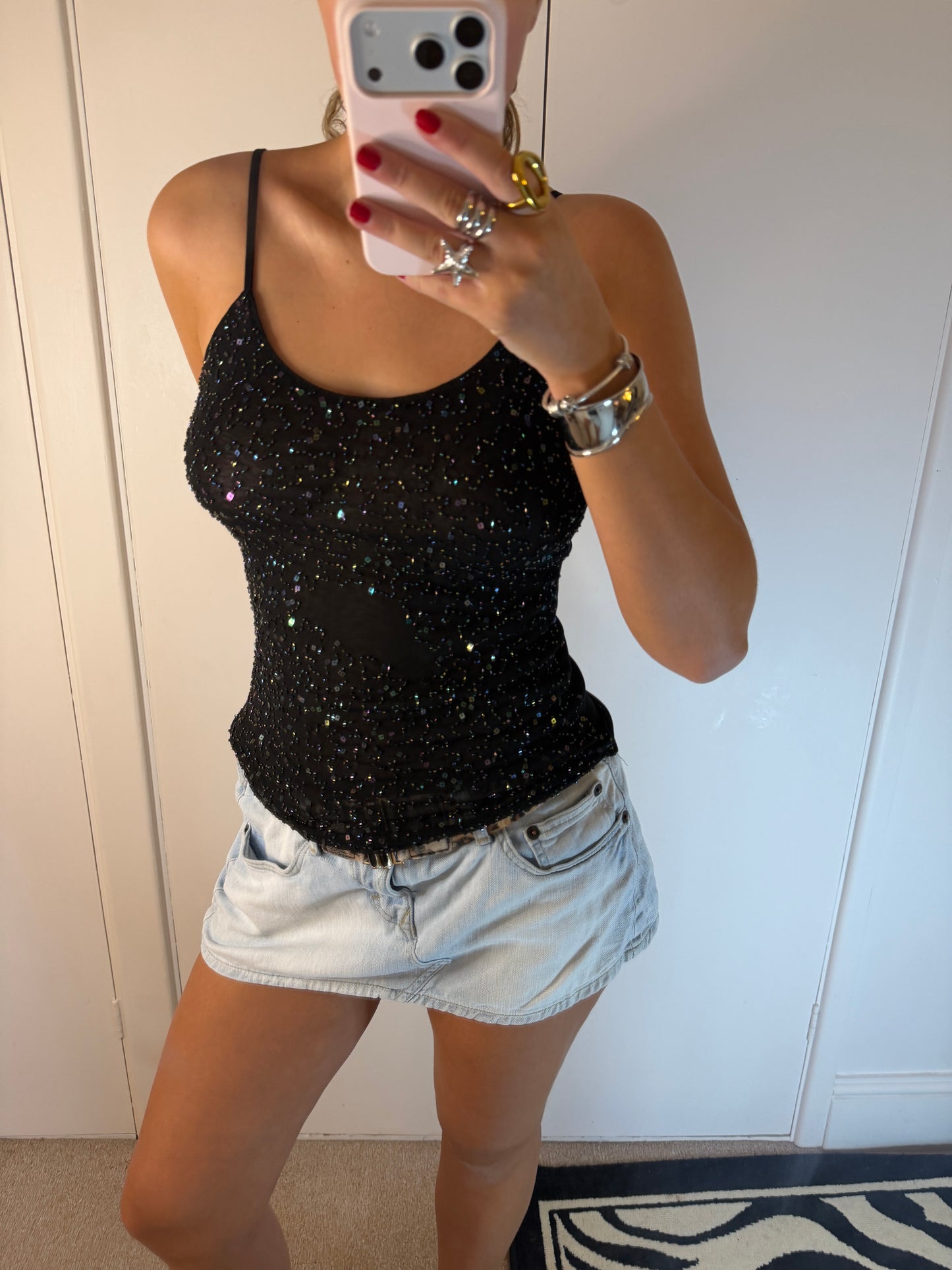 sequin cami