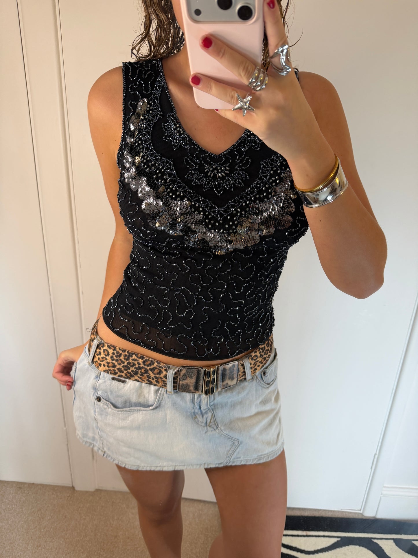sequin top