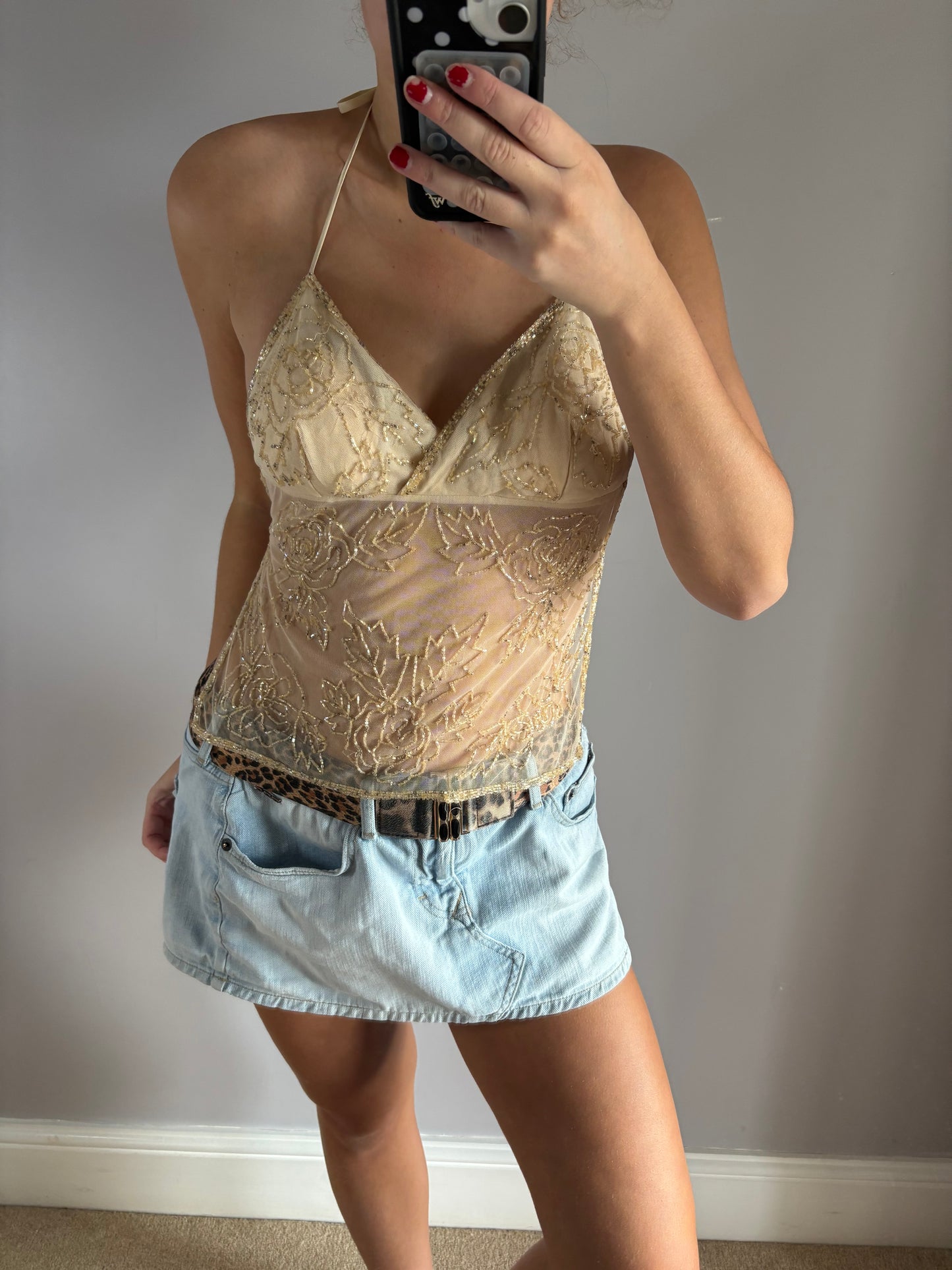 beaded cami
