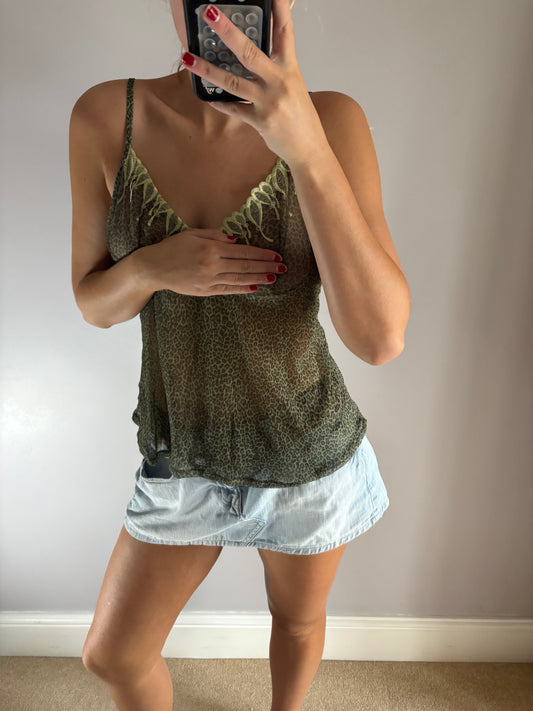 leopard cami