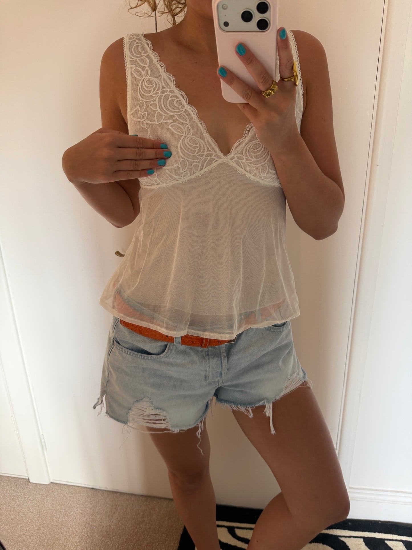 white cami