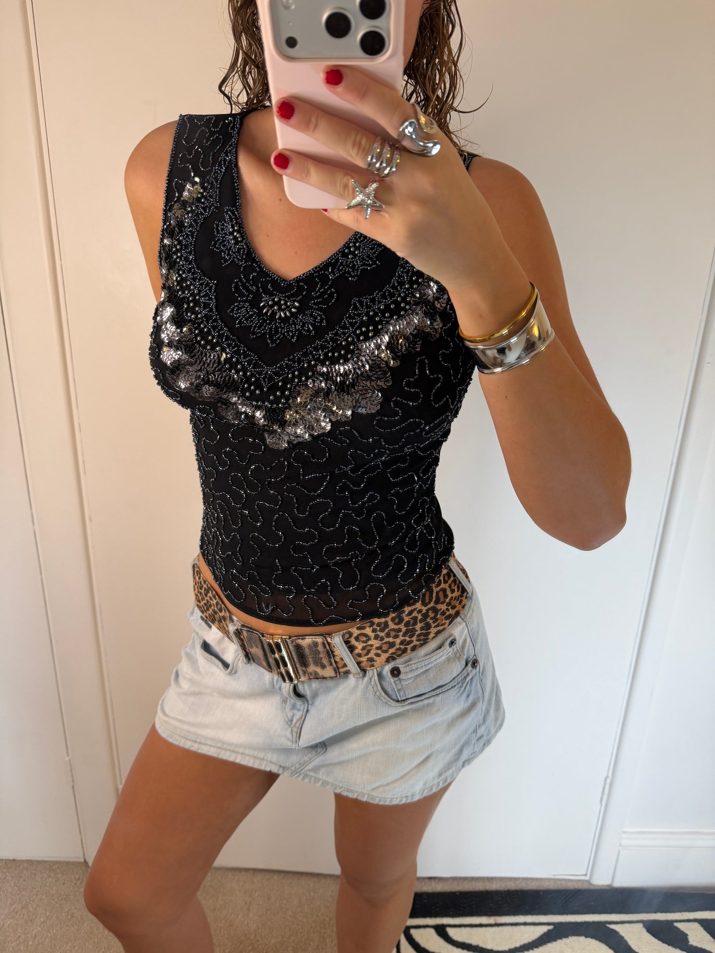 sequin top