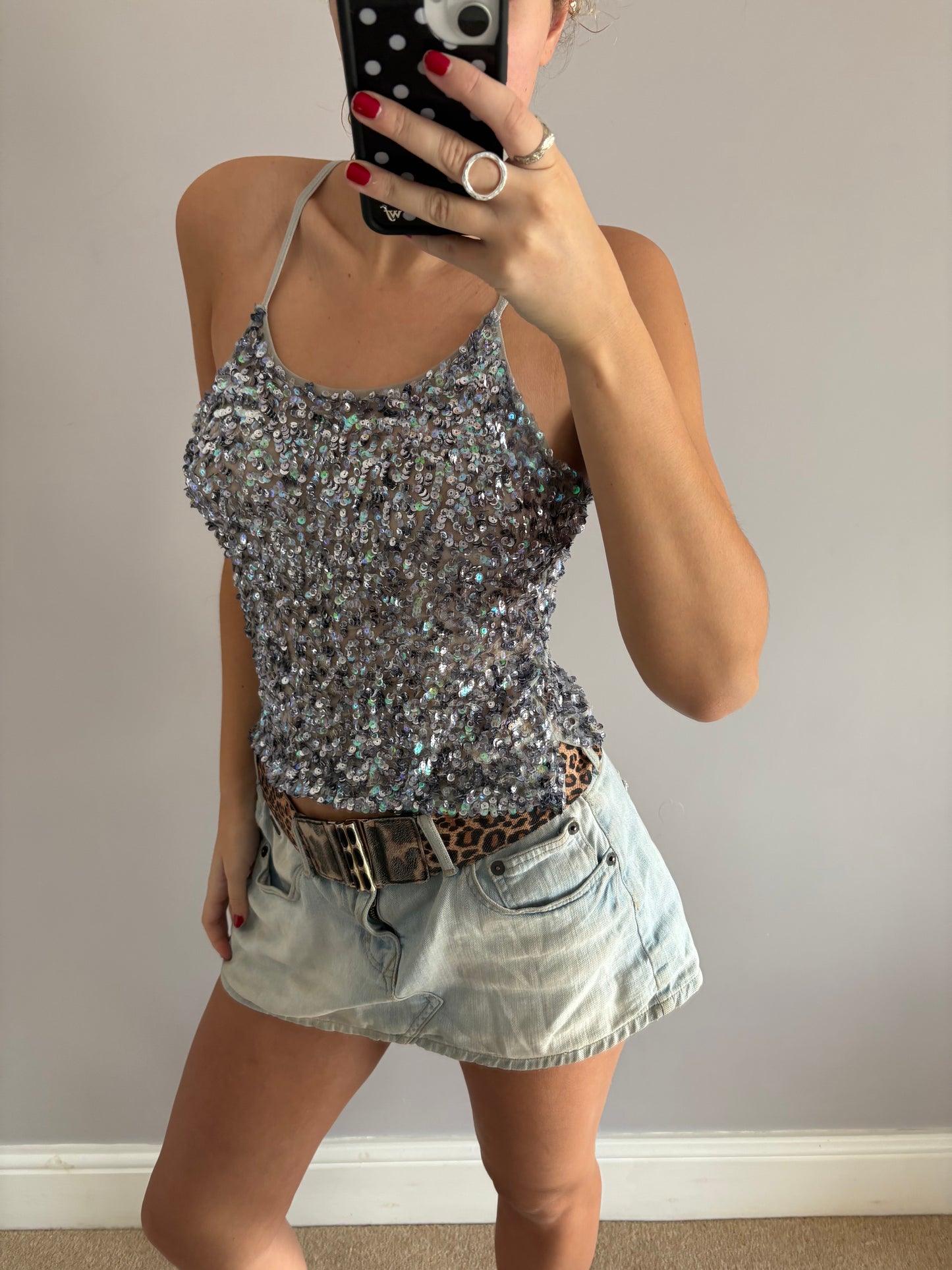 sequin cami