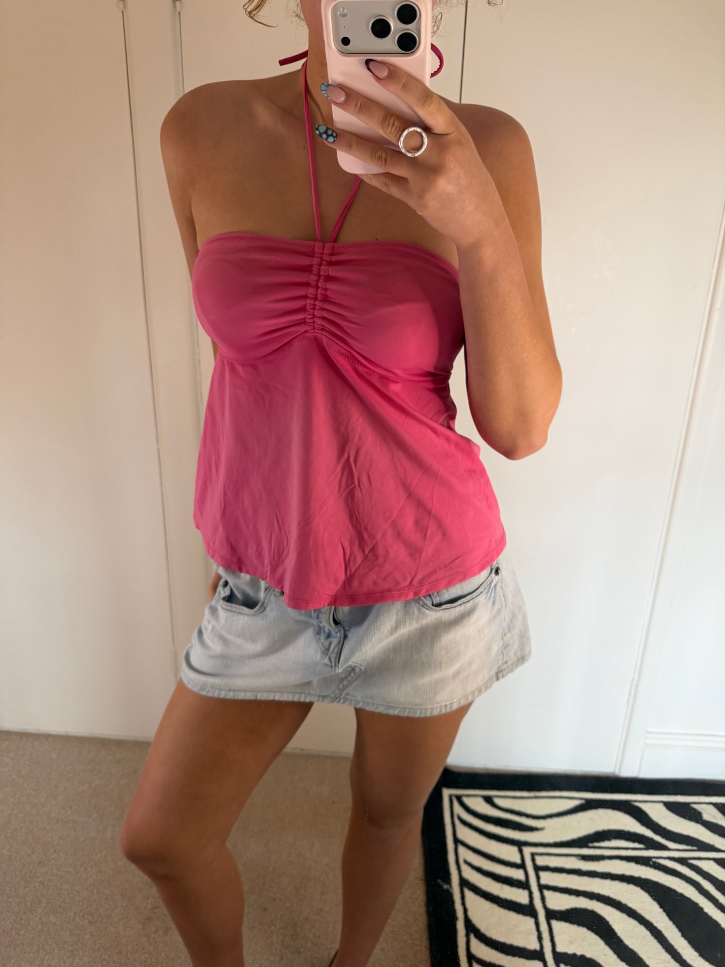 pink halter
