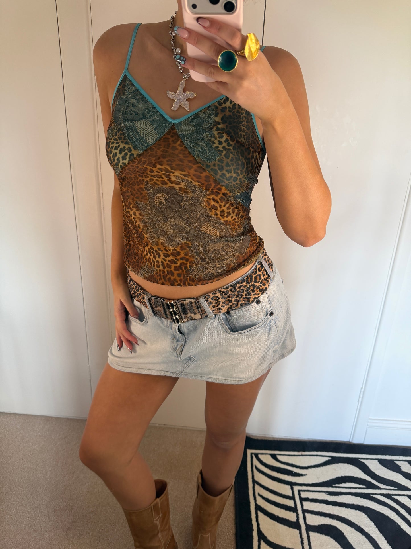 leopard cami