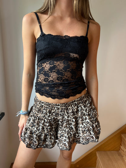 Leopard Skater Skirt