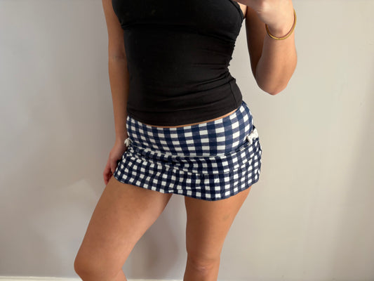 plaid micro mini skirt