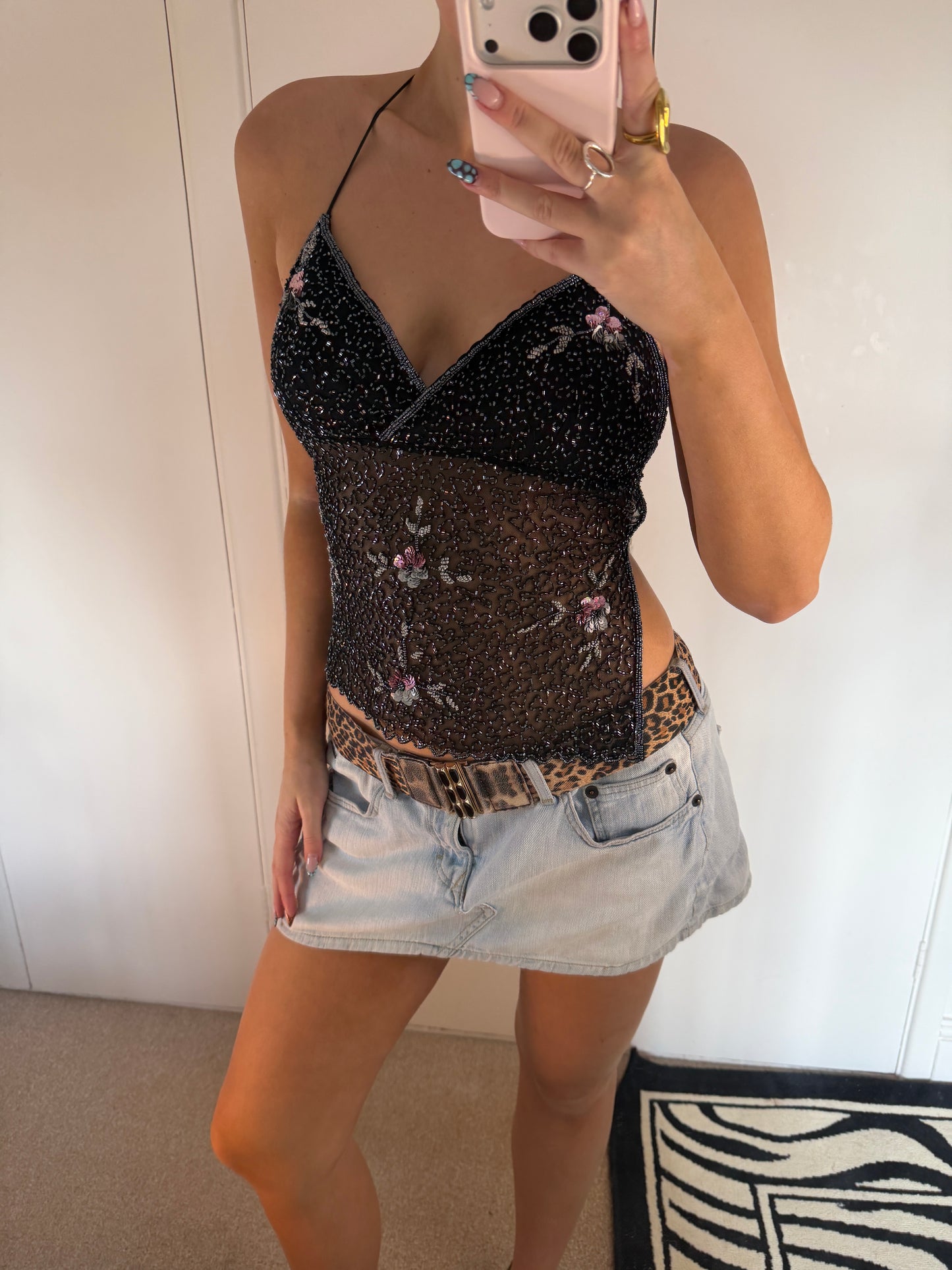 *rare* beaded cami