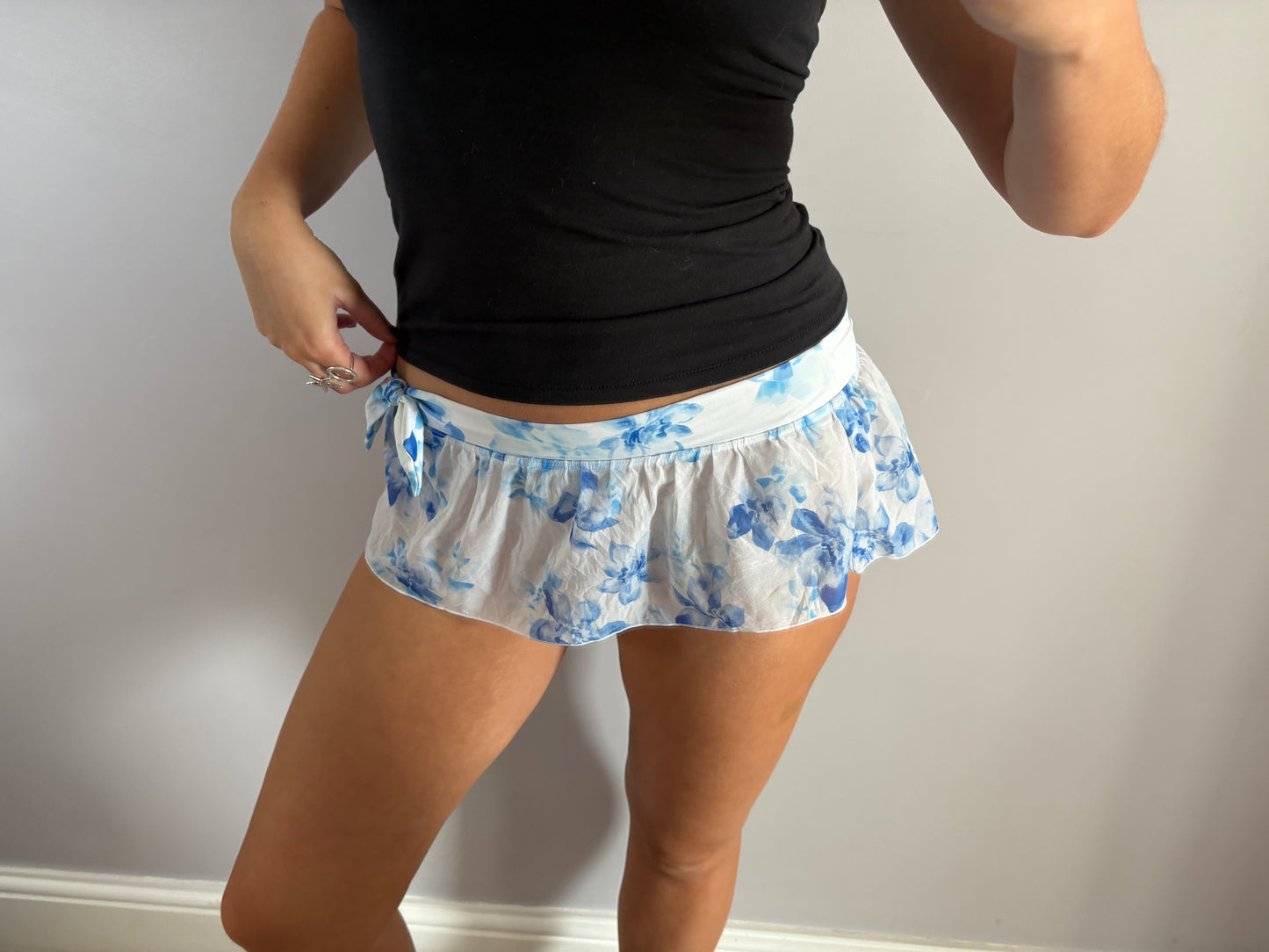 coquette mini skirt