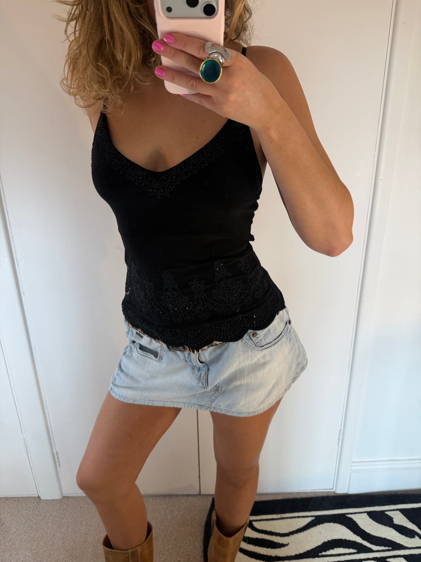 beaded cami