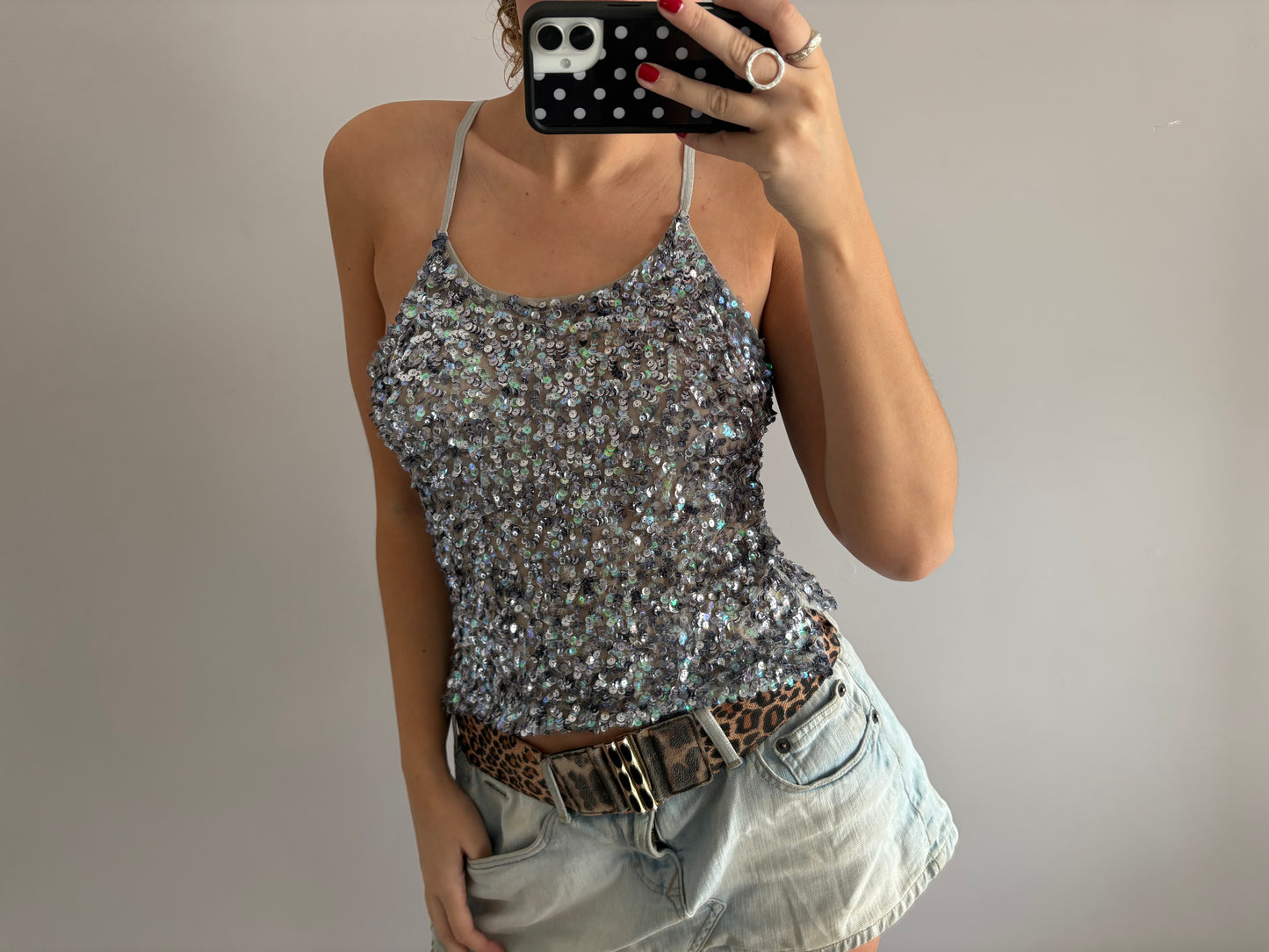 sequin cami