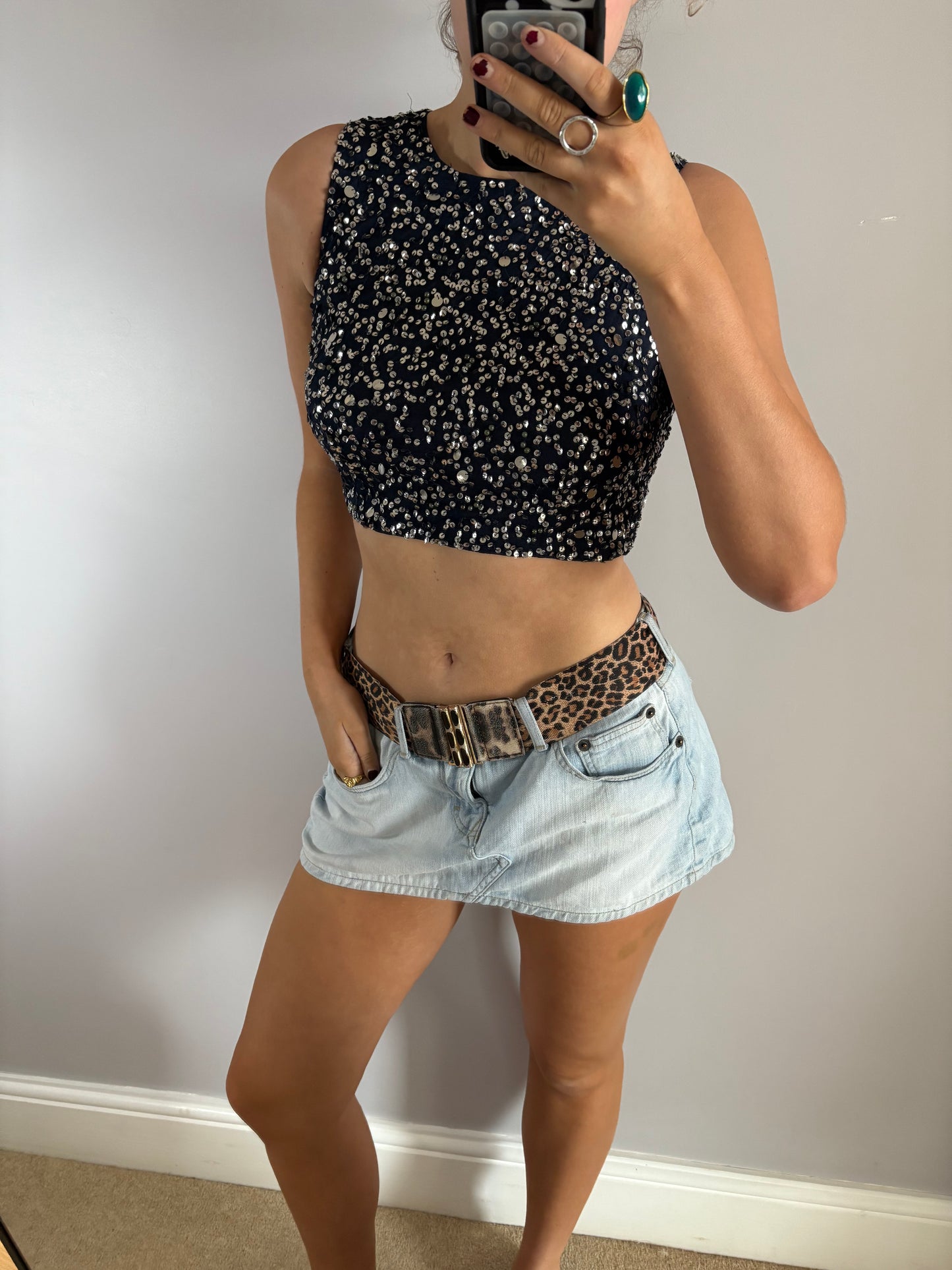 sequin top