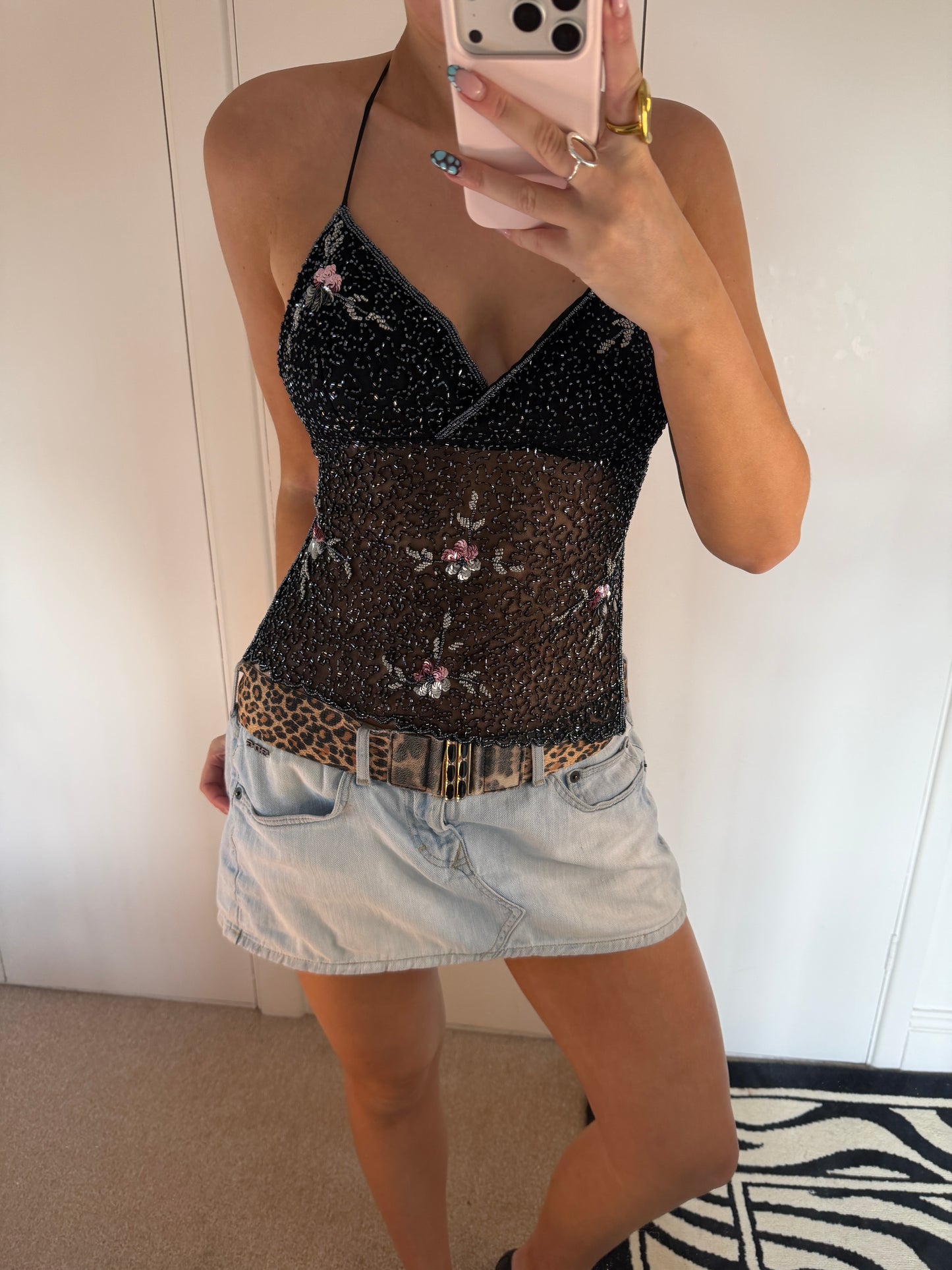 *rare* beaded cami