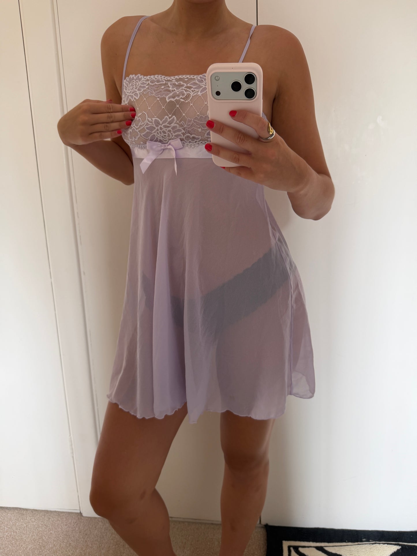 purple dress