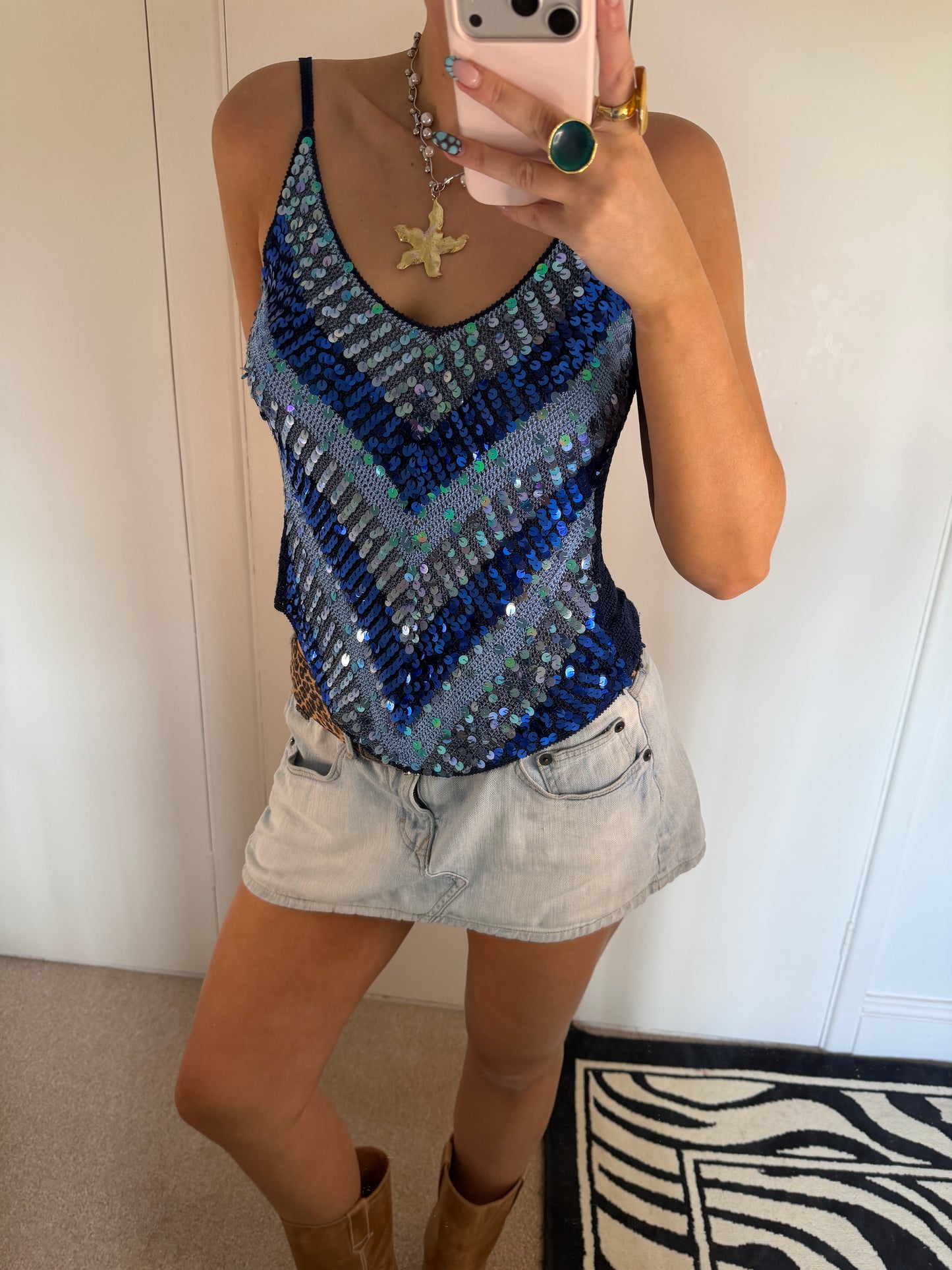 sequin cami