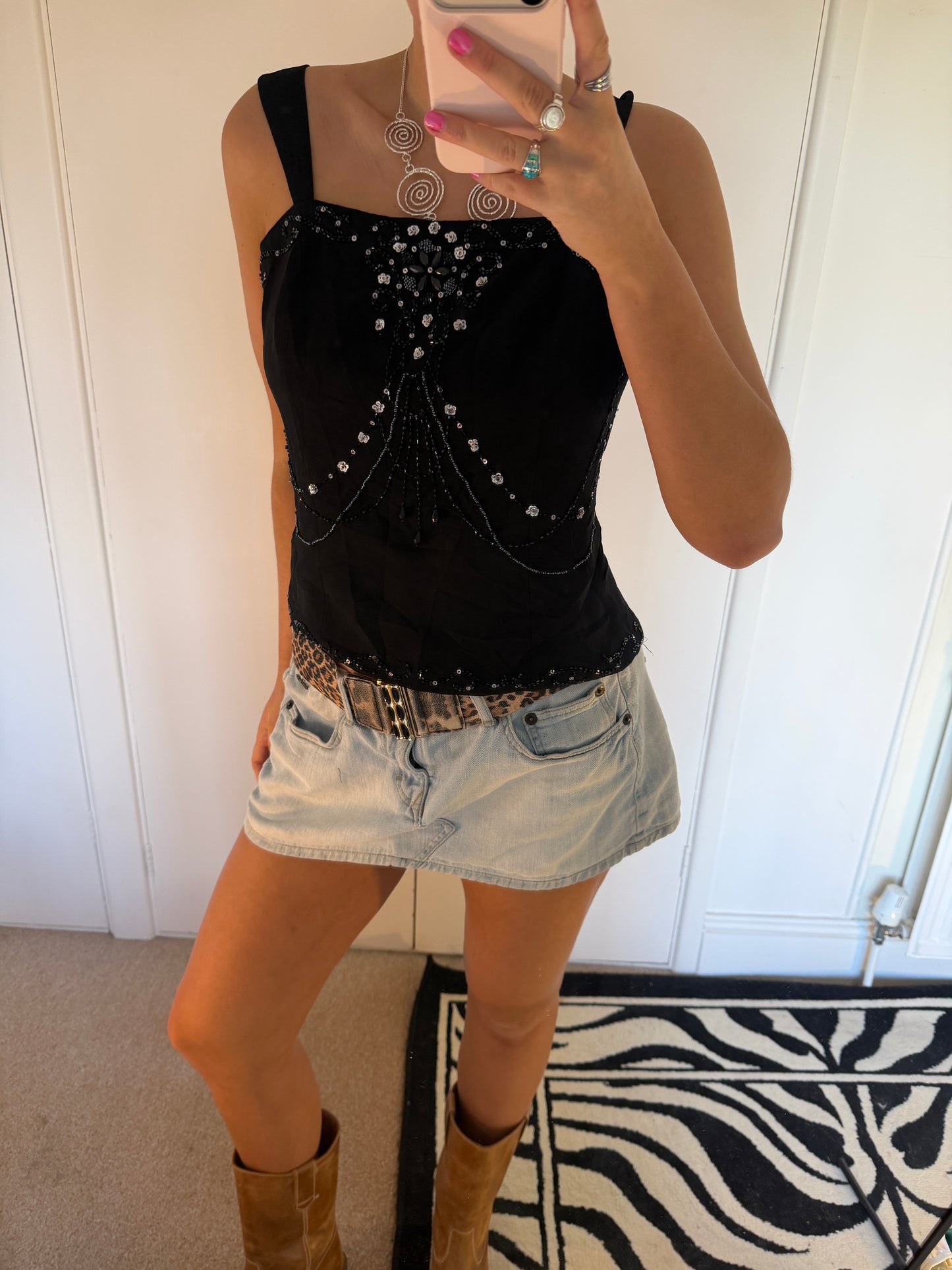 beaded top