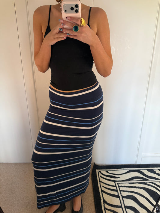 striped skirt