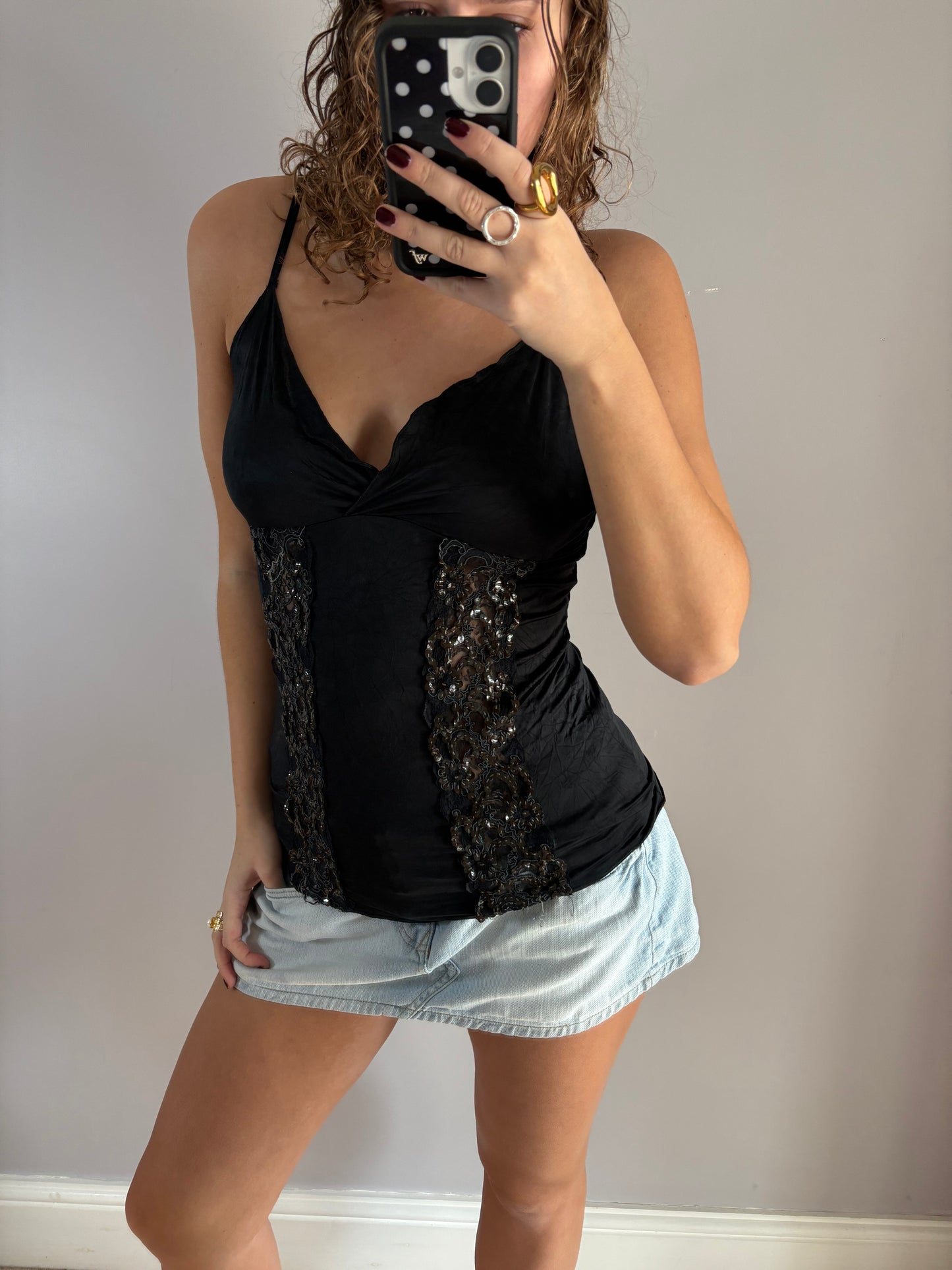 sequin cami