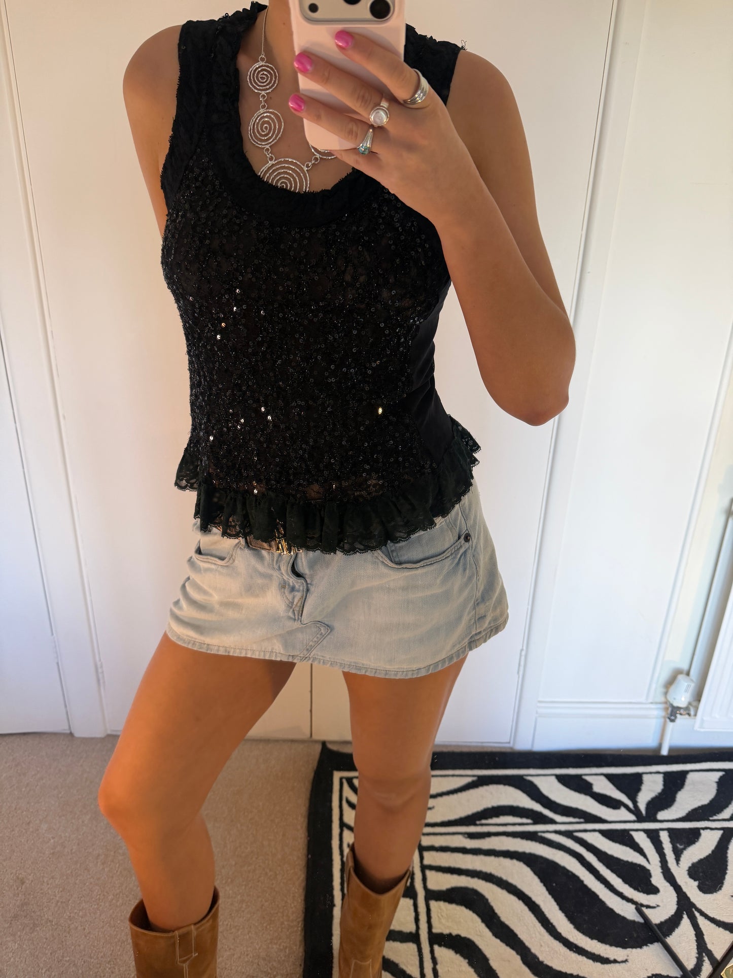 sequin cami