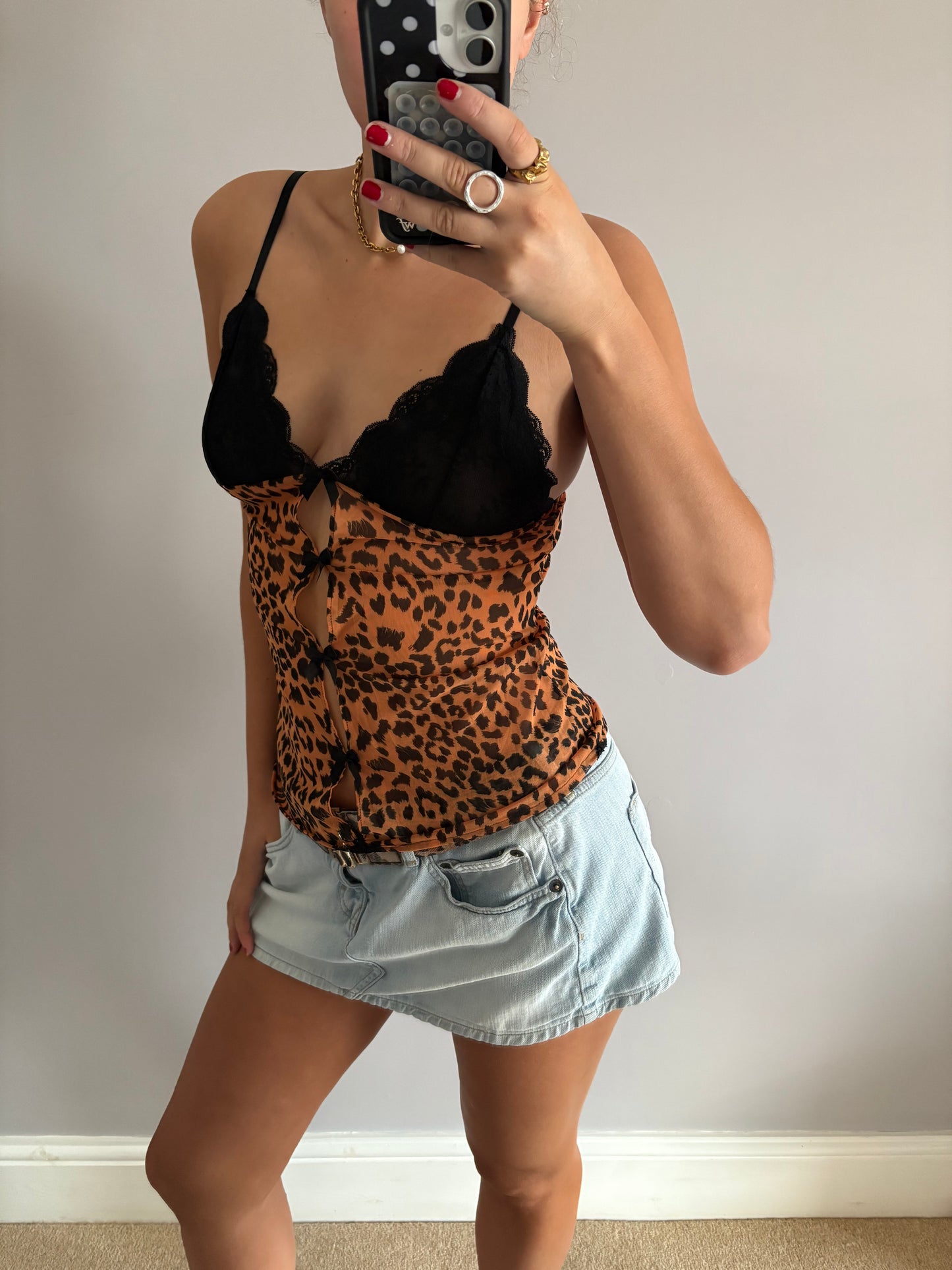 leopard cami