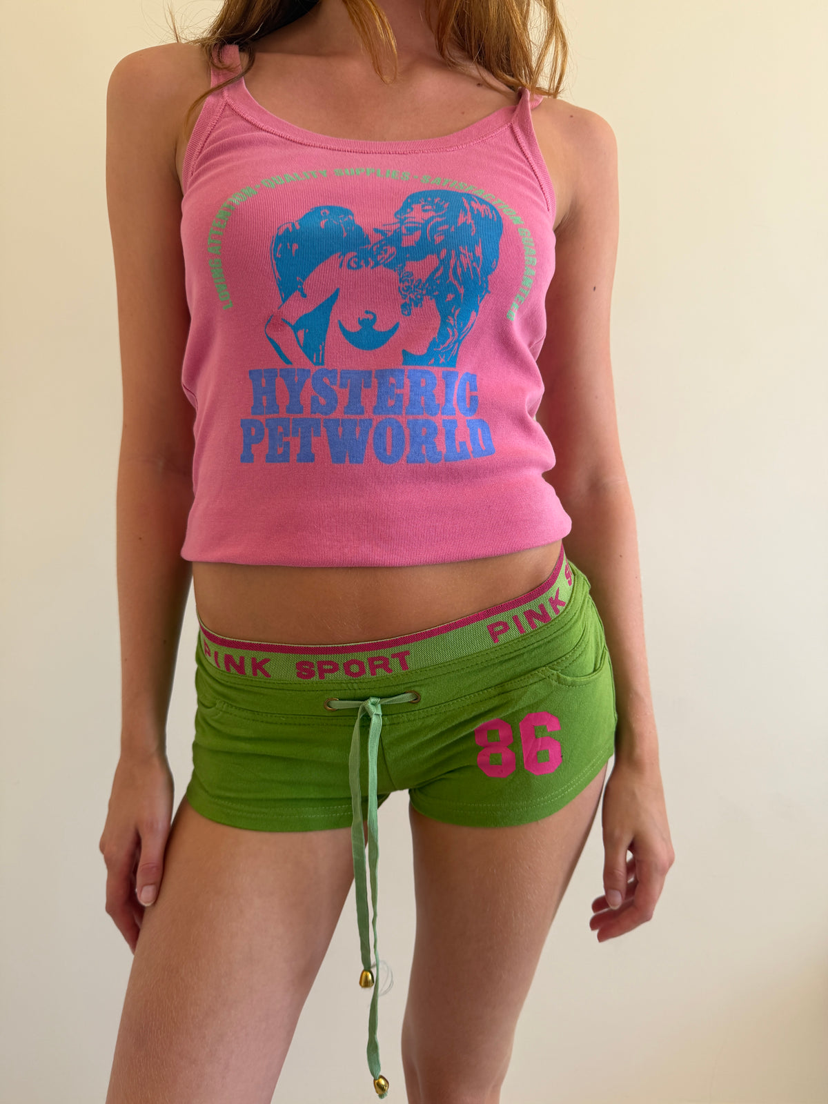vintage vs pink mini shorts
