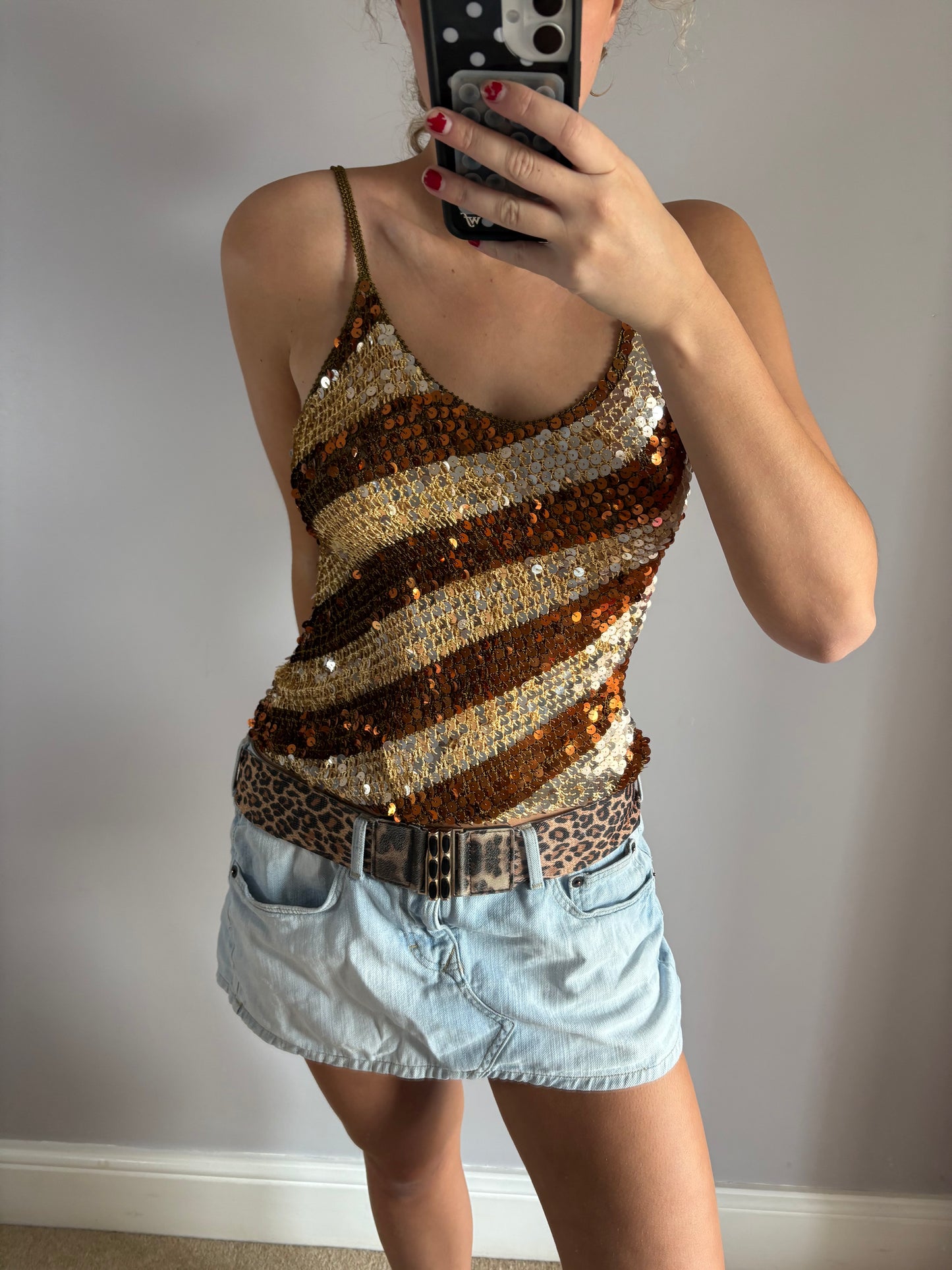 sequin cami