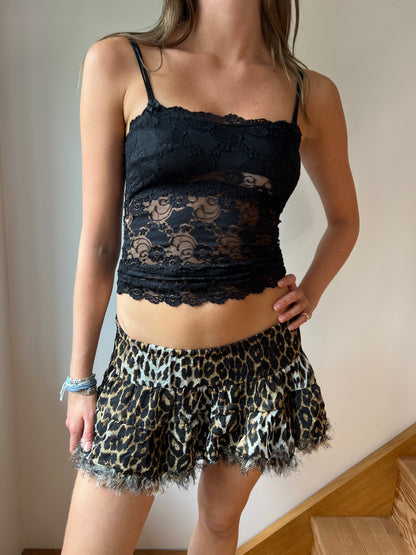 Leopard Mini Skirt