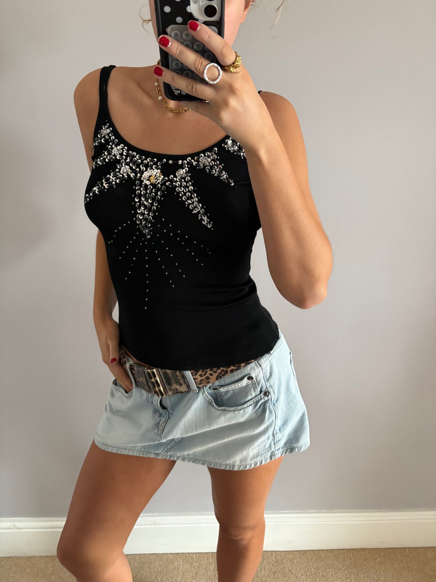 beaded cami