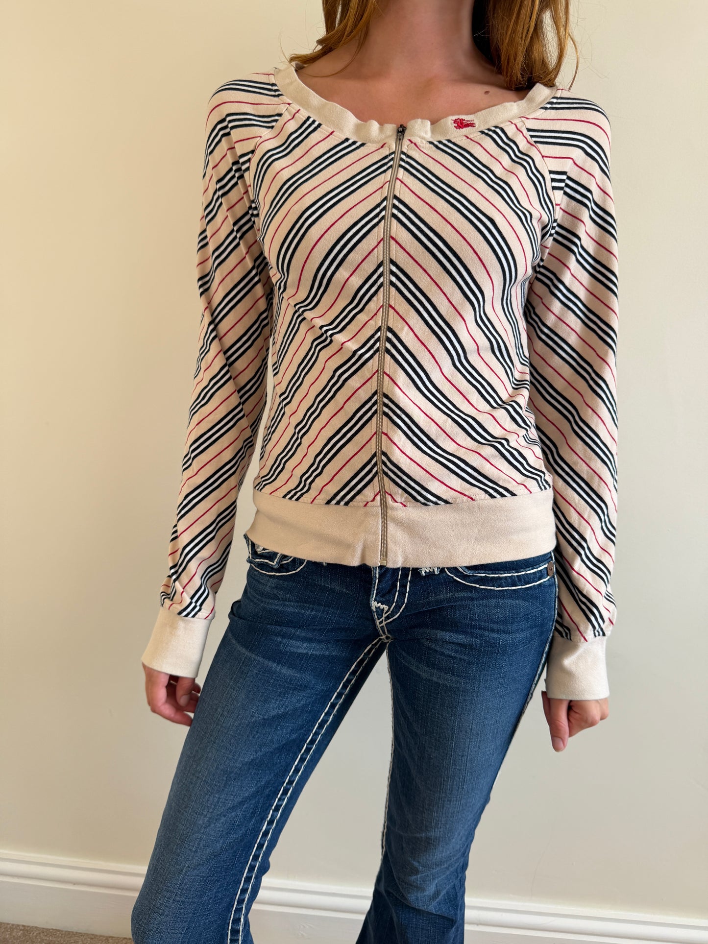 burberry zip up