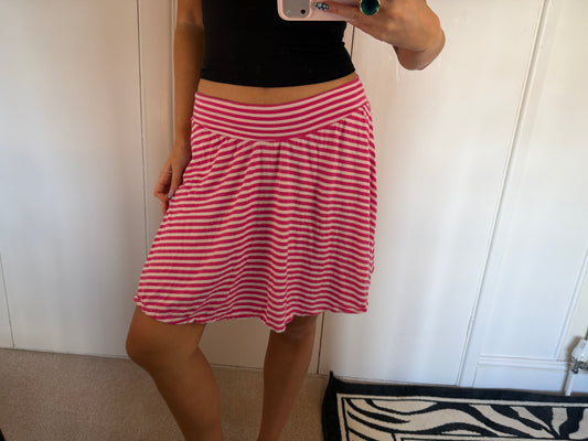 striped midi skirt