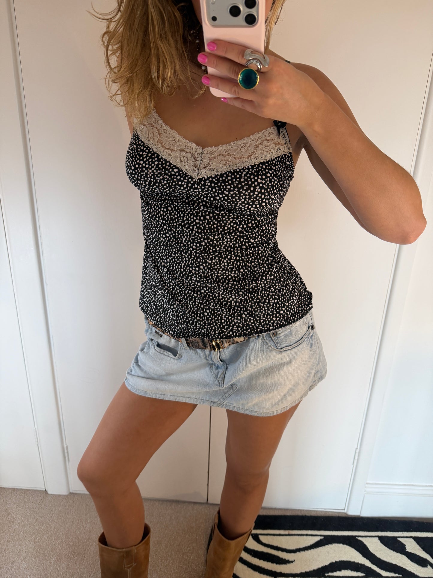 polka dot cami