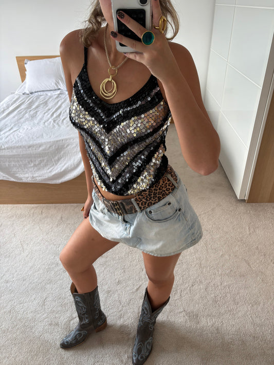 sequin cami